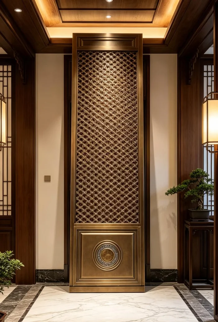 New Chinese-style stainless steel decorative screen reference 4